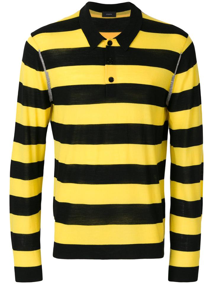 Joseph Striped Polo Shirt - Yellow & Orange