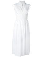 Ermanno Scervino Pleated Detail Flared Dress - White
