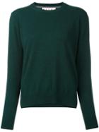 Marni Crew Neck Sweater, Women's, Size: 38, Green, Cashmere