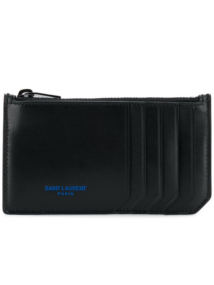 Saint Laurent Paris Five Fragments Zipped Pouch - Black