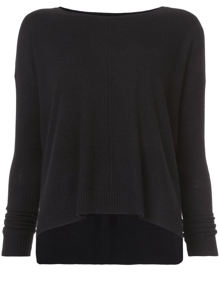 Nili Lotan Round Neck Sweater - Black