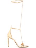 Francesco Russo Stiletto Sandals - Metallic