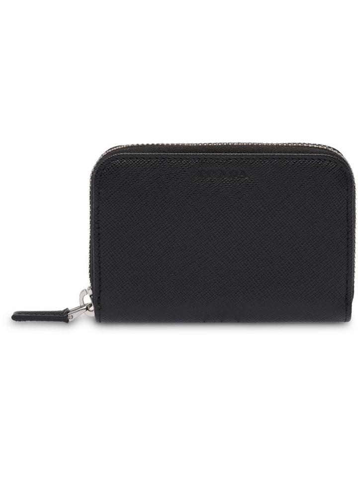 Prada Leather Coin Purse - Black