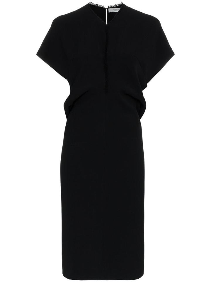 Poiret Poir Vn Cap Slv Drs Knee - Black