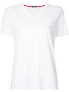 Loveless - V-neck Pocket T-shirt - Women - Cotton/rayon - 34, White, Cotton/rayon