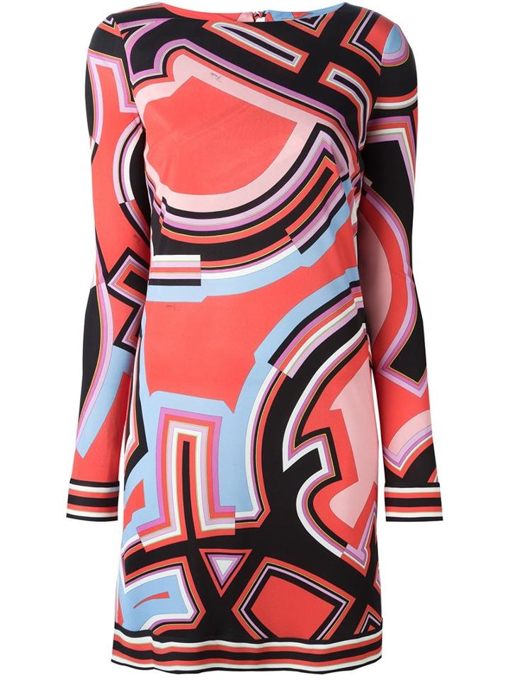 Emilio Pucci Monogram Print Dress