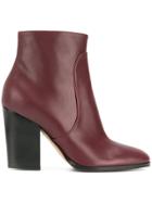 Sergio Rossi Jodie Ankle Boots - Red
