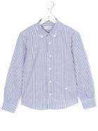 Paolo Pecora Striped Shirt, Boy's, Size: 8 Yrs, Blue