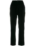 Yves Saint Laurent Vintage Velvety Straight Trousers - Black