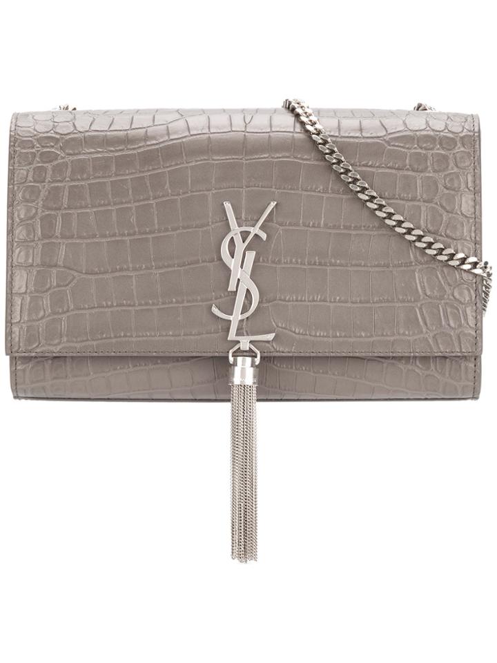 Saint Laurent Medium Kate Monogram Shoulder Bag - Nude & Neutrals