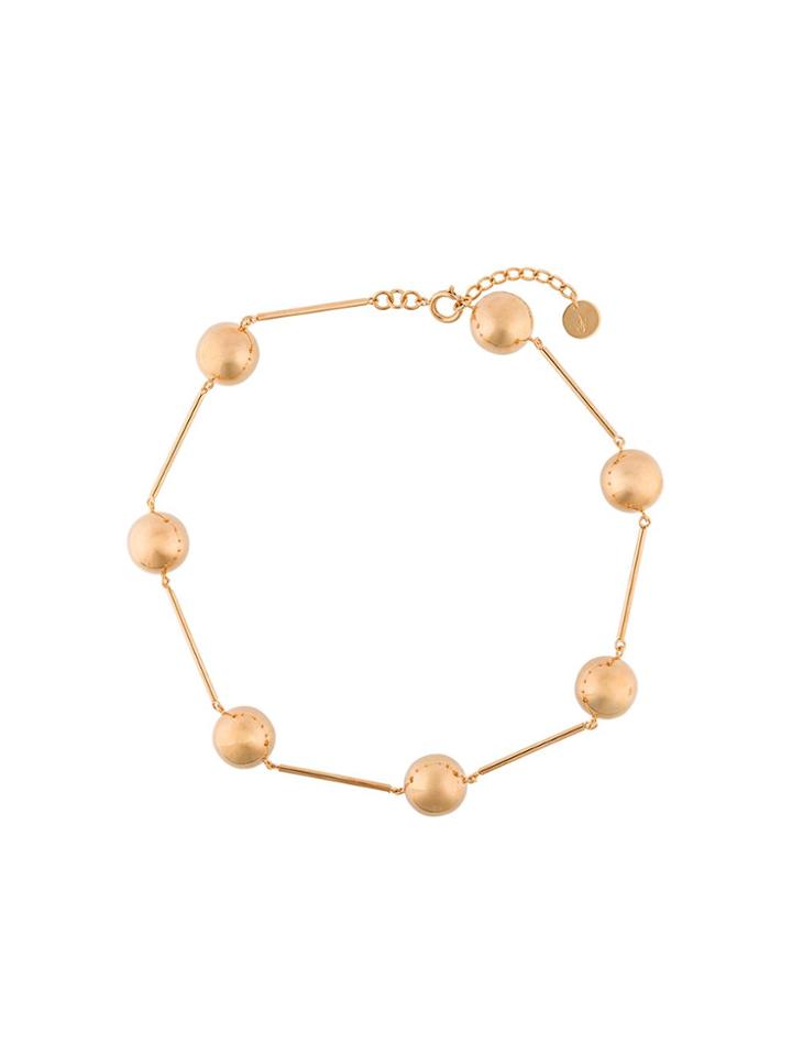 Jw Anderson Bead Chain Neckless - Metallic