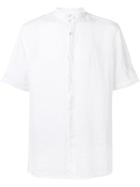 Transit Band Collar Plain Shirt - White
