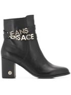 Versace Jeans Ankle Straps Boots - Black