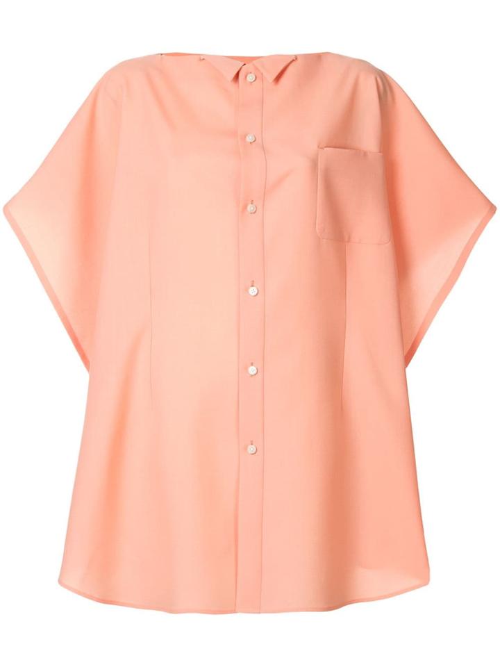 Facetasm Oversized Longline Shirt - Pink