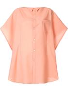 Facetasm Oversized Longline Shirt - Pink