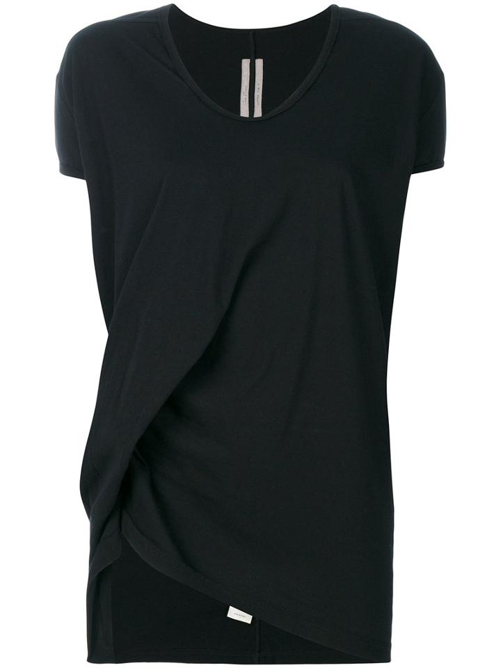 Rick Owens - Hiked T-shirt - Women - Cotton - 40, Black, Cotton
