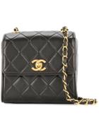 Chanel Vintage Turnlock Box Chain Bag - Black