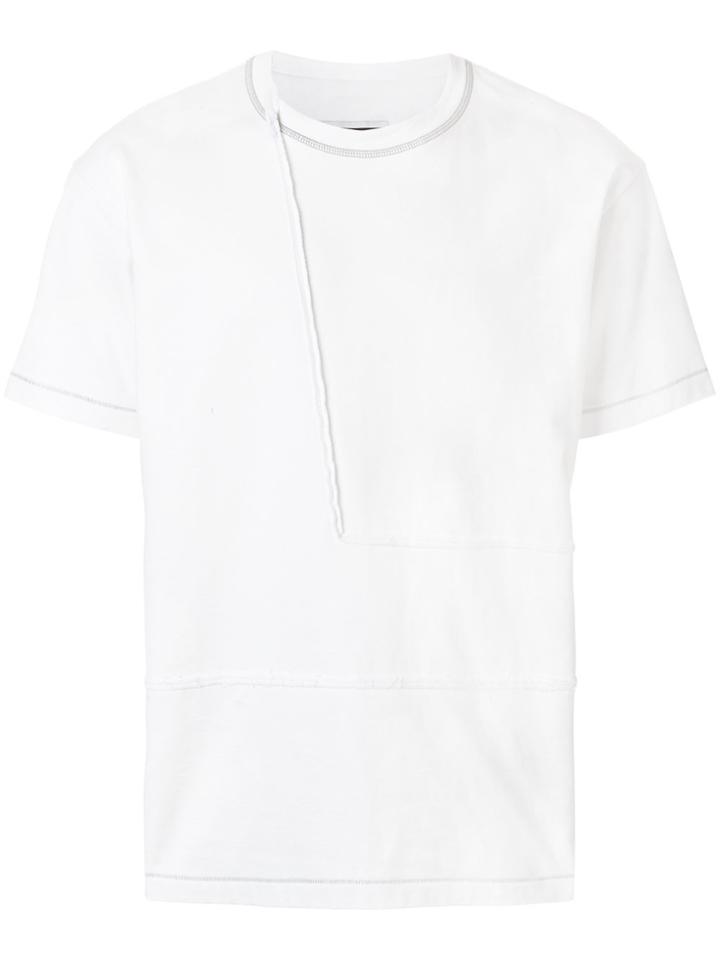 Wooyoungmi Contrast Stitch T-shirt - White