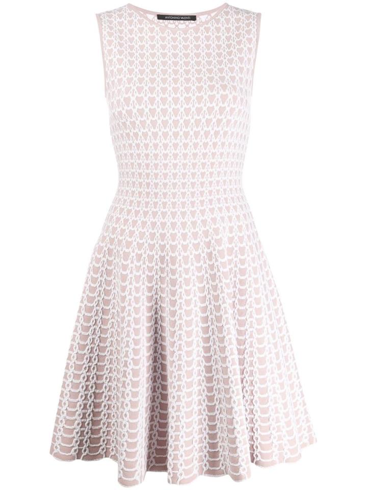 Antonino Valenti Knitted Flared Dress - Pink