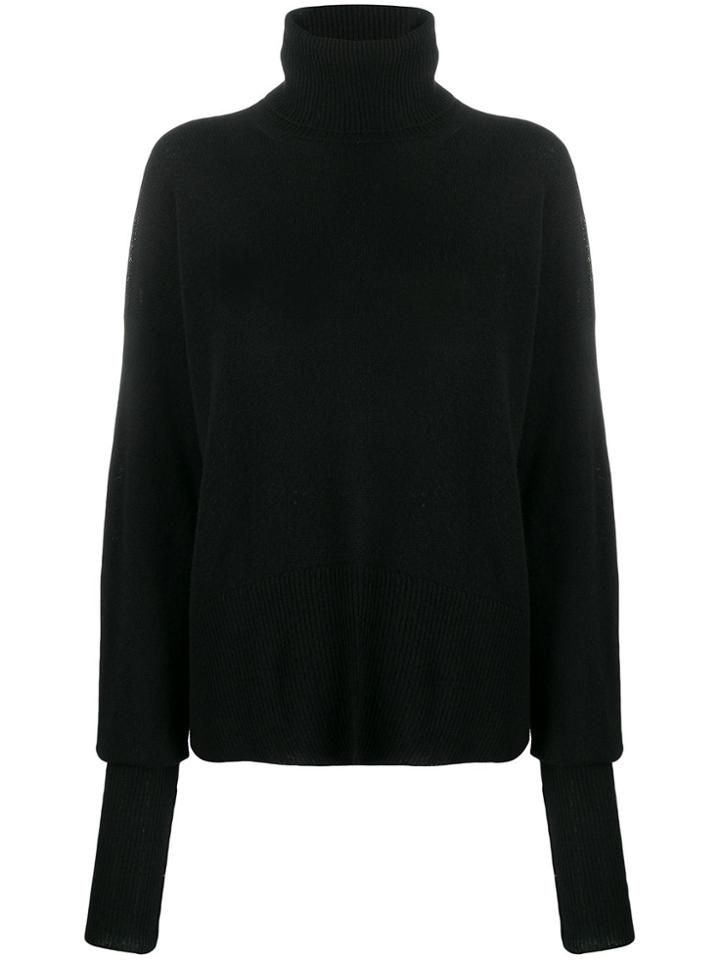 Maison Flaneur Cashmere Relaxed-fit Jumper - Black