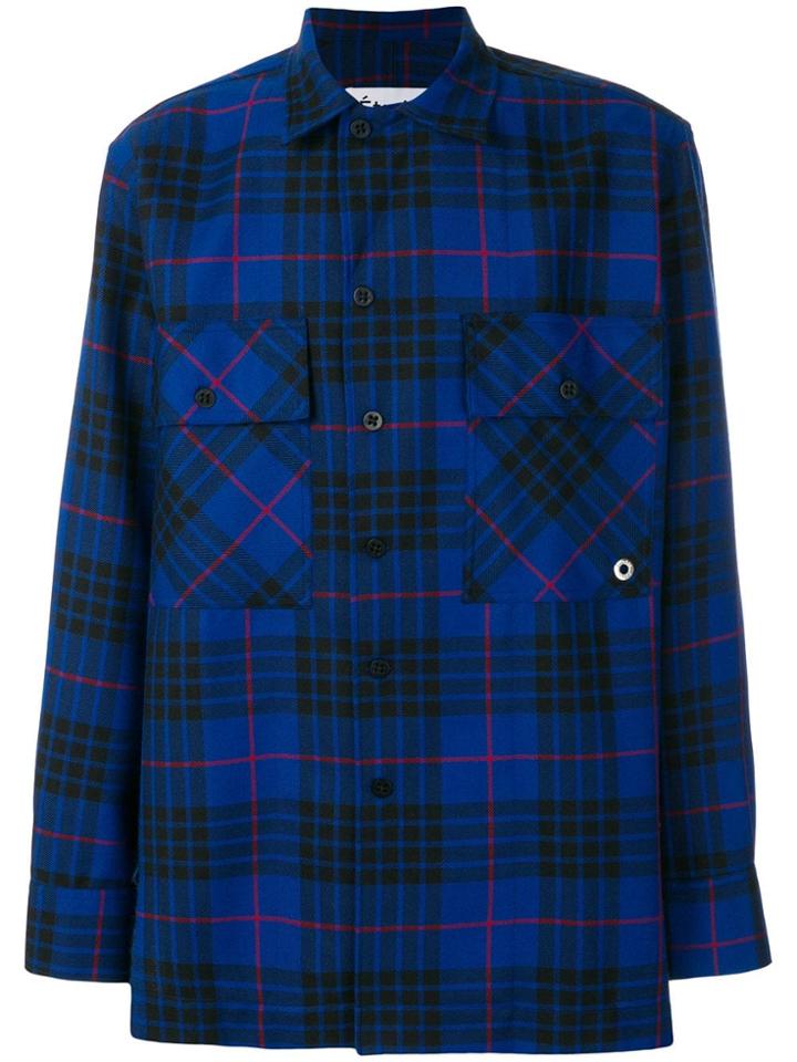 Études Checked Shirt - Blue