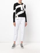 Jonathan Simkhai - Ribbed Bandage Sweaetr - Women - Polyester/rayon - Xs, Black, Polyester/rayon