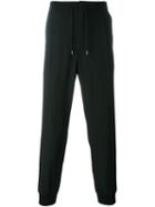 Mcq Alexander Mcqueen Front Pleat Track Pants, Men's, Size: 54, Black, Virgin Wool