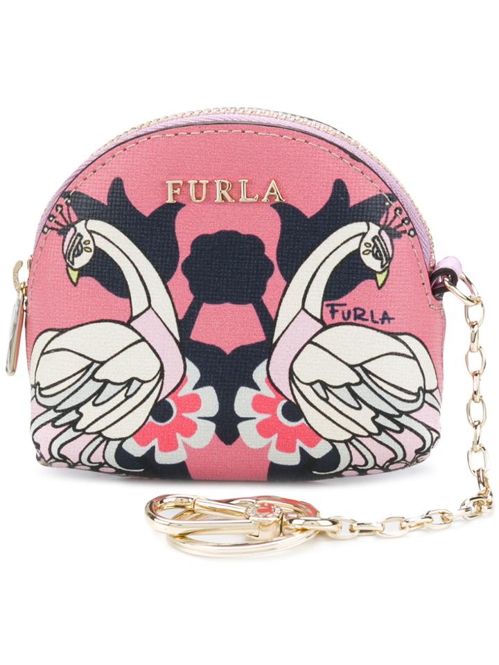 Furla Printed Coin Purse - Pink & Purple