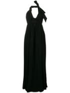 Nº21 Long Halterneck Dress - Black