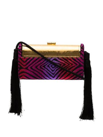 Bienen Davis Regine Tassel-embellished Clutch - Multicoloured