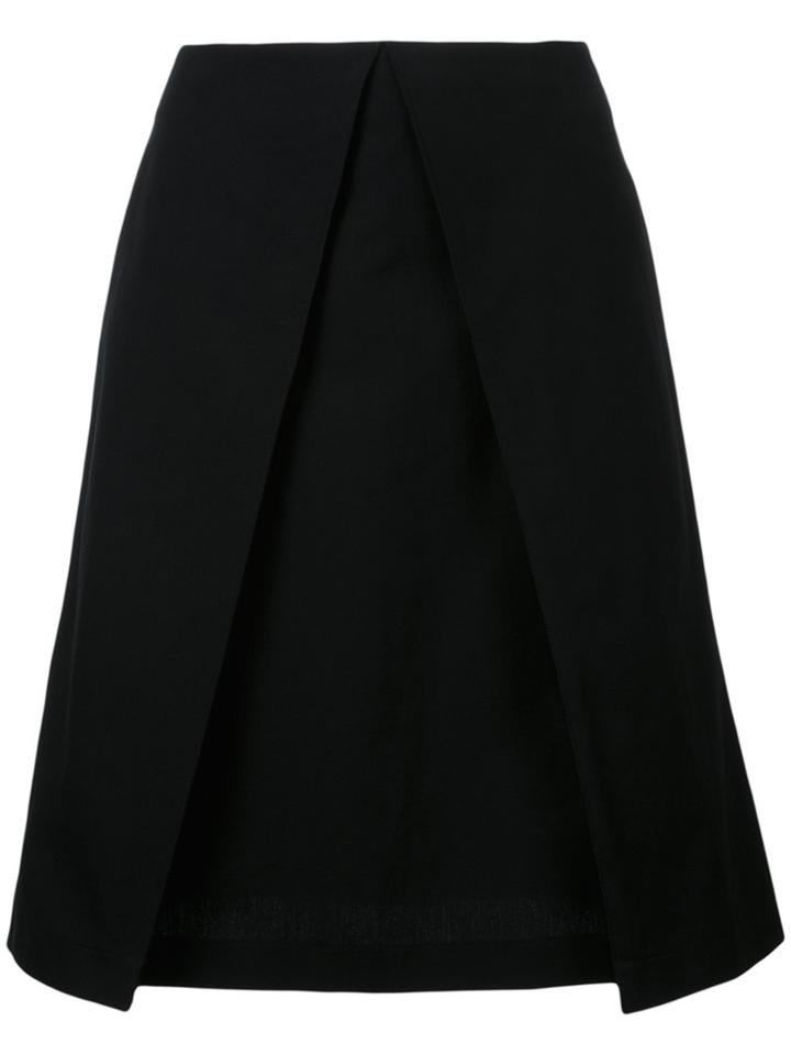 Astraet Layered A-line Skirt, Size: 0, Black, Cotton