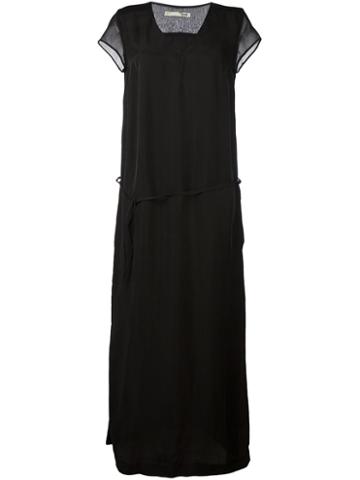 Acoté V-neck Shift Dress, Women's, Size: 3, Black, Cupro/polyester
