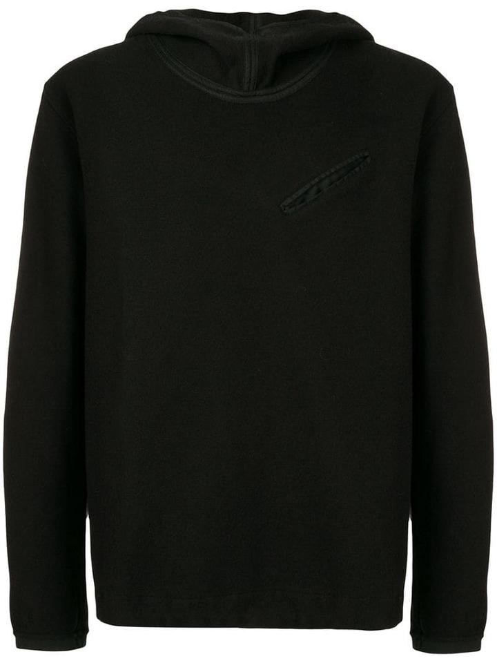 Ten C Hooded Knit Sweater - Black