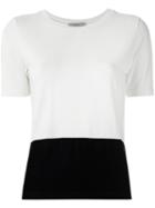 Egrey - Panelled T-shirt - Women - Spandex/elastane/viscose - P, White, Spandex/elastane/viscose