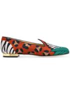 Charlotte Olympia Animal Kingdom Ballerinas - Multicolour