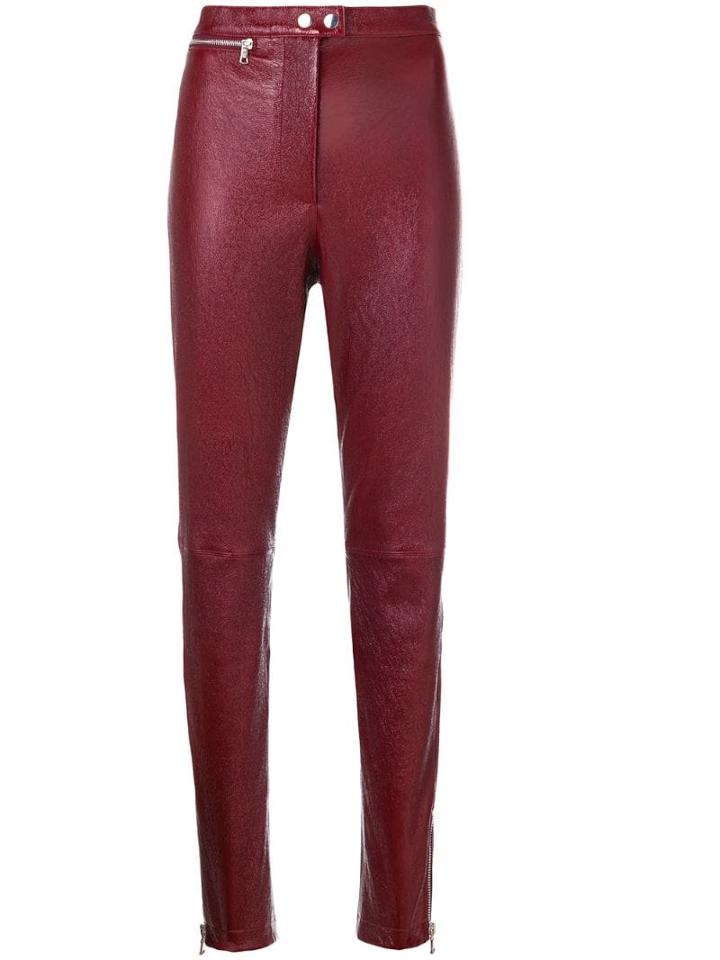 3.1 Phillip Lim High Waisted Skinny-fit Trousers - Red