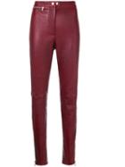 3.1 Phillip Lim High Waisted Skinny-fit Trousers - Red