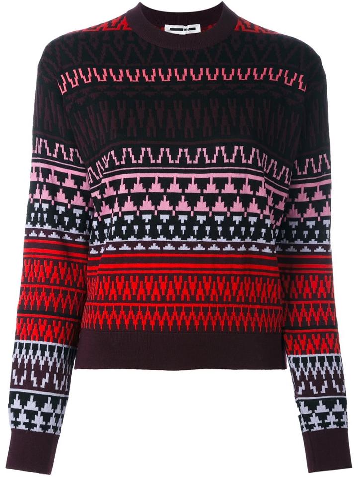Mcq Alexander Mcqueen Fair Isle Intarsia Jumper, Women's, Size: Medium, Polyester/wool