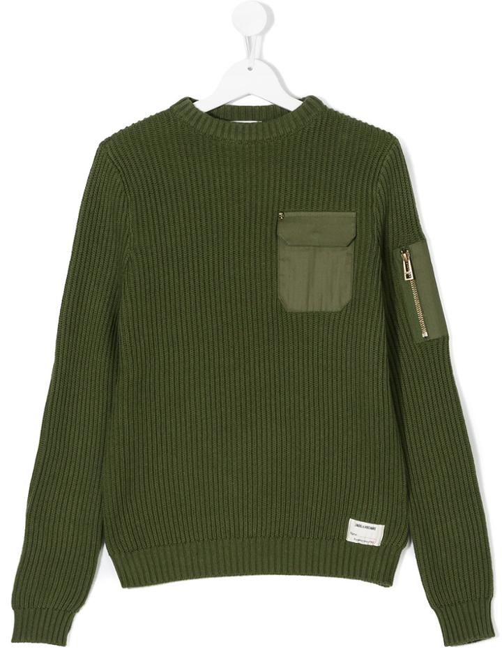 Zadig & Voltaire Kids Ribbed Jumper - Green
