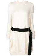 Jil Sander Tie Waist Dress - White