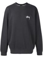 Stussy Back Print Sweatshirt - Black