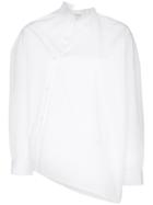 Toteme Noma Side Button Fastening Cotton Shirt - White