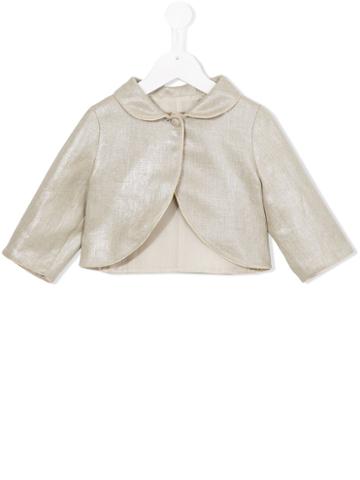 La Stupenderia Cropped Jacket, Girl's, Size: 8 Yrs, Nude/neutrals