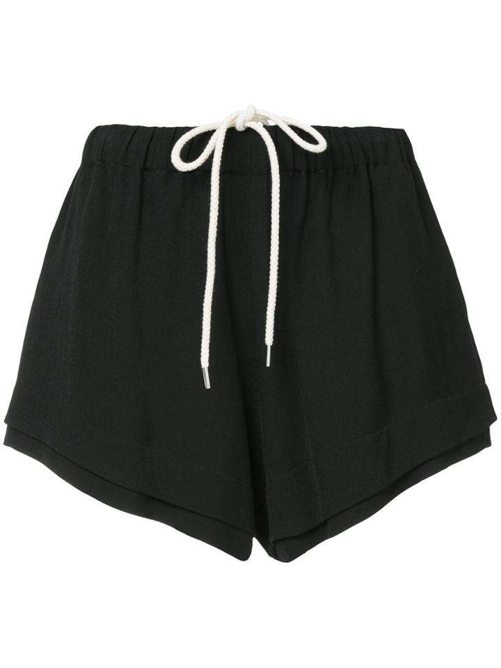 Bassike Layered Shorts - Black