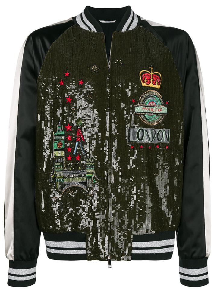 Valentino Sequin London Jacket - Green