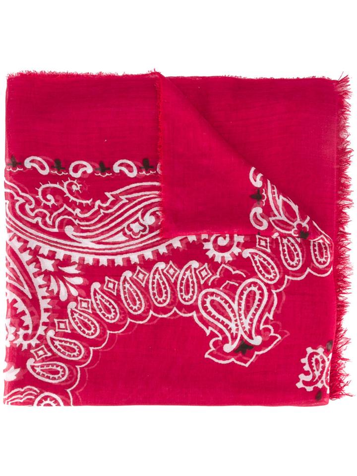 Dondup Abstract Print Scarf, Women's, Pink/purple, Modal