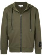 Ck Calvin Klein Zipped Hooded Jacket - Green