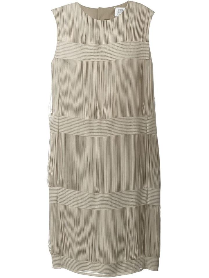 Maison Margiela Gated Shift Dress, Women's, Size: 40, Nude/neutrals, Polyamide/polyester/viscose/virgin Wool