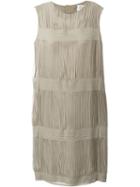 Maison Margiela Gated Shift Dress, Women's, Size: 40, Nude/neutrals, Polyamide/polyester/viscose/virgin Wool