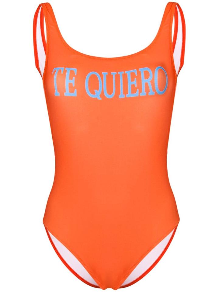 Alberta Ferretti Graphic One-piece - Orange